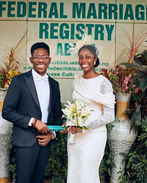 Moses Bliss And Marie Wiseborn Celebrates Their Union In Beautiful Civil Wedding Shots