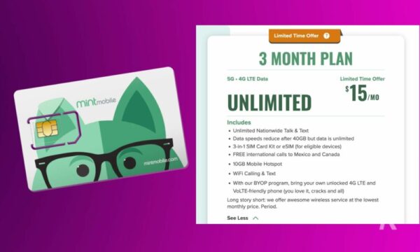 Bargain! Get a 3-month Unlimited plan at Mint Mobile for $45