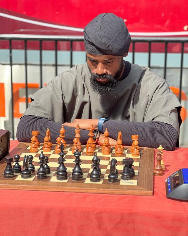 Chess Master Tunde Onakoya Set To Break The Guiness World Record At The Times Square, New York City.