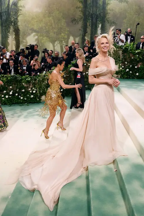 Pamela Anderson’s Vintage-Inspired Gown at Met Gala 2024