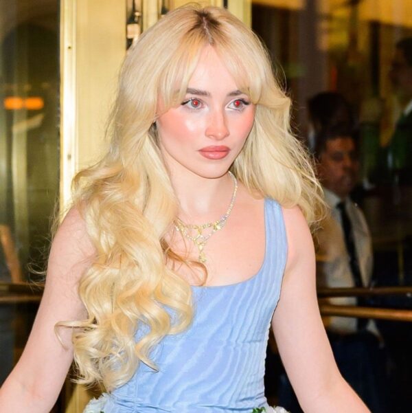 Sabrina Carpenter Wore a Lovely Blue Mini Dress to the Met Gala After-Party